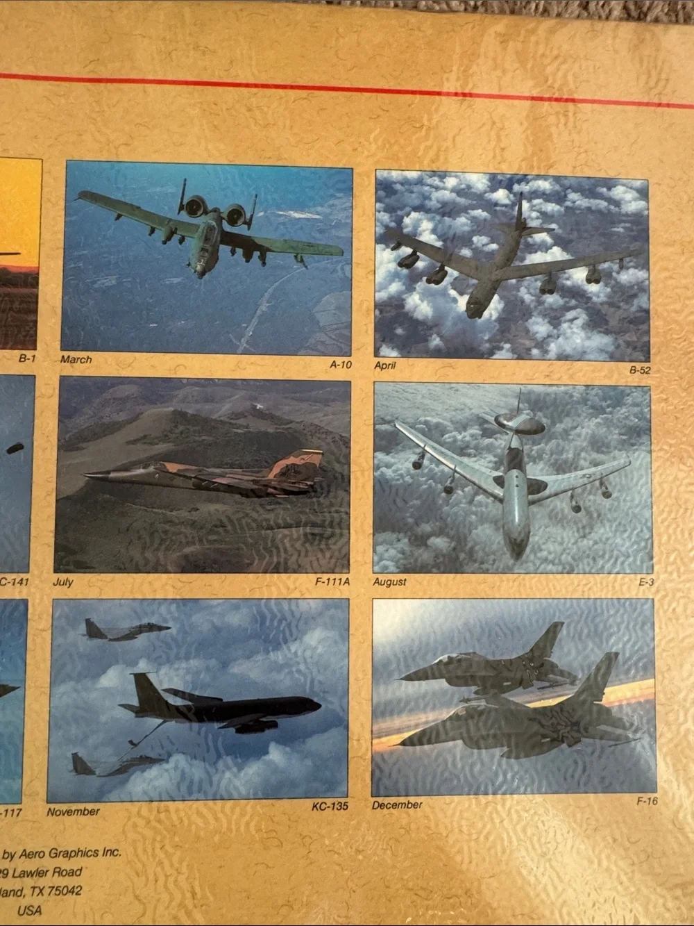 NIB! Vintage United States Air Force 1992 Calendar
